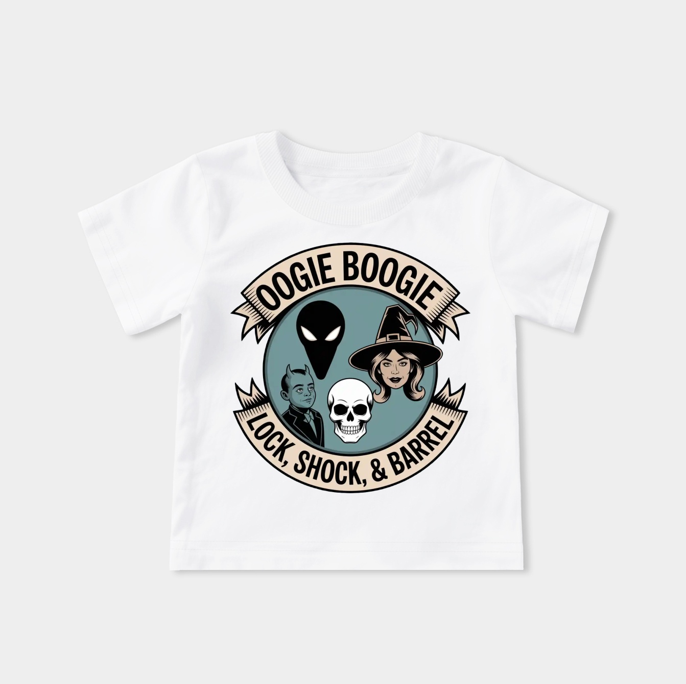 The Nightmare Before Christmas Oogie Boogie and Lock, Shock, & Barrel Tie-Dye Youth Classic T-Shirt