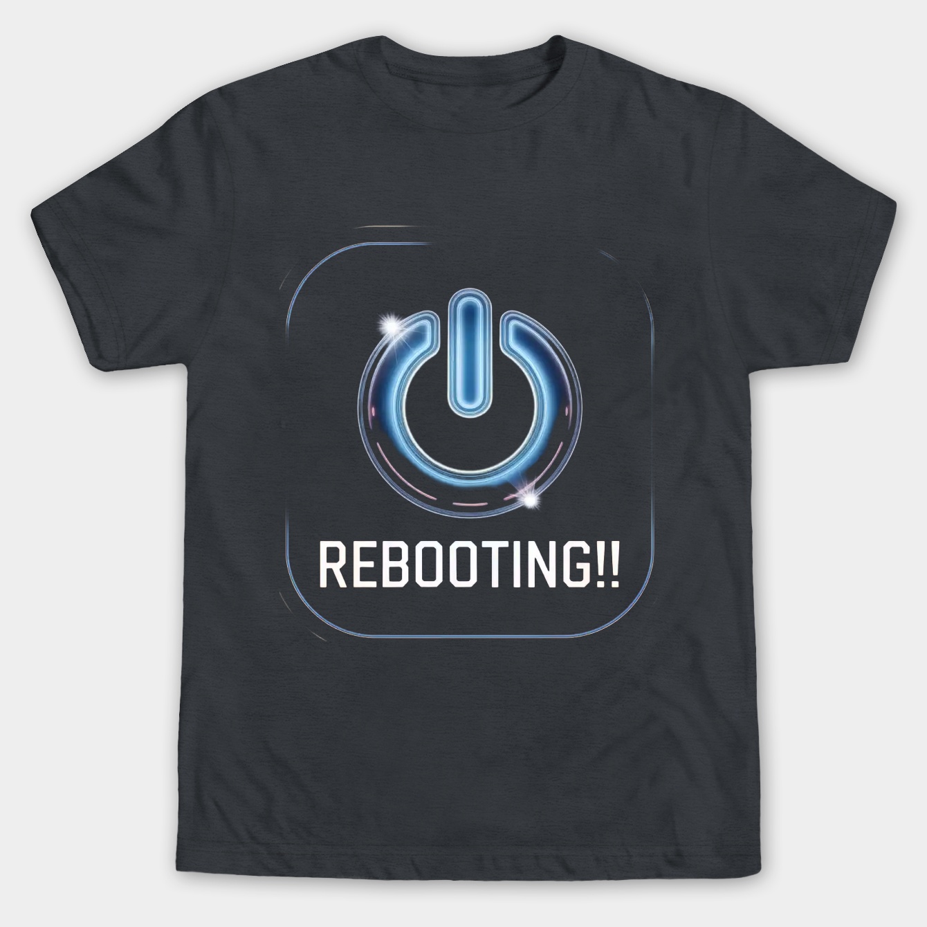Rebooting Power Symbol Graphic Men's Big & Tall T-shirt