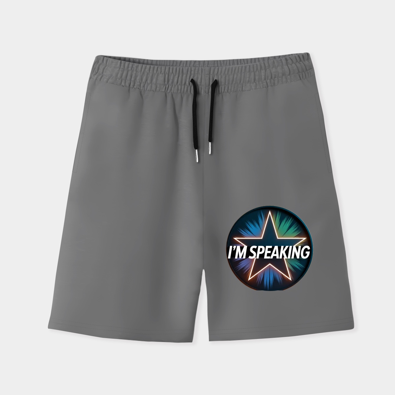 I'm Speaking Bold Statement Men's Quick-Dry Athletic Shorts