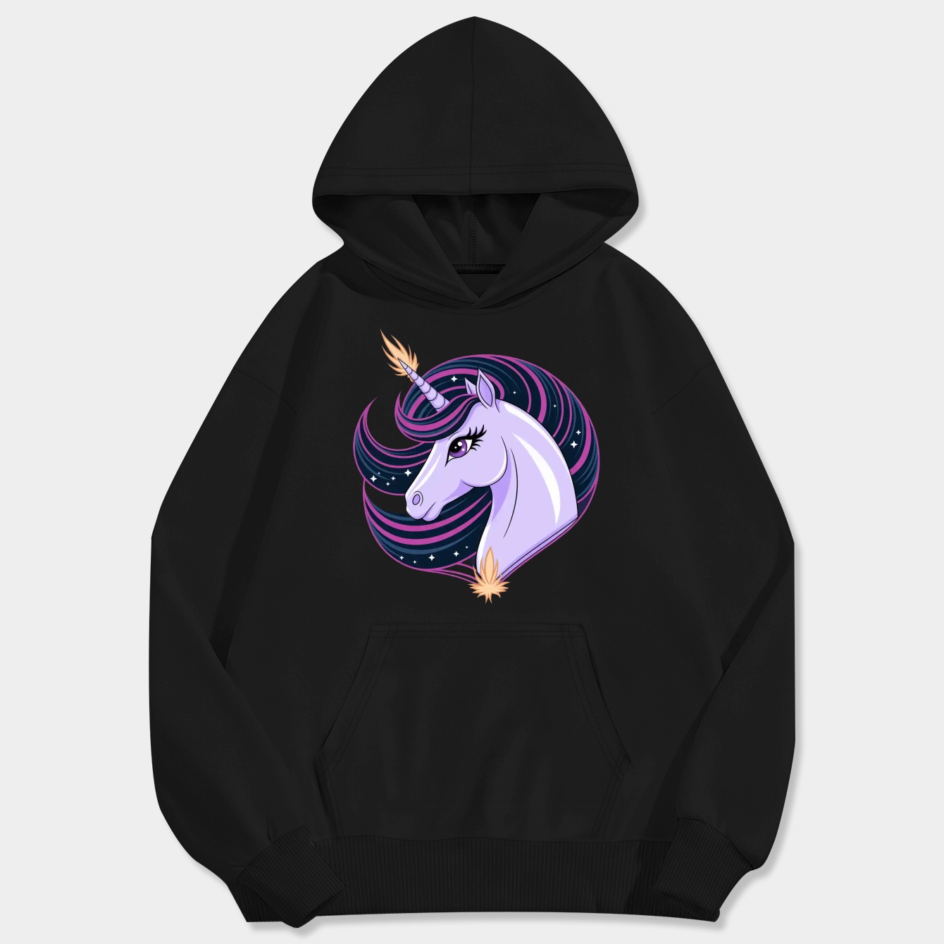 Princess Twilight Magic Night Men's Big & Tall Hoodie