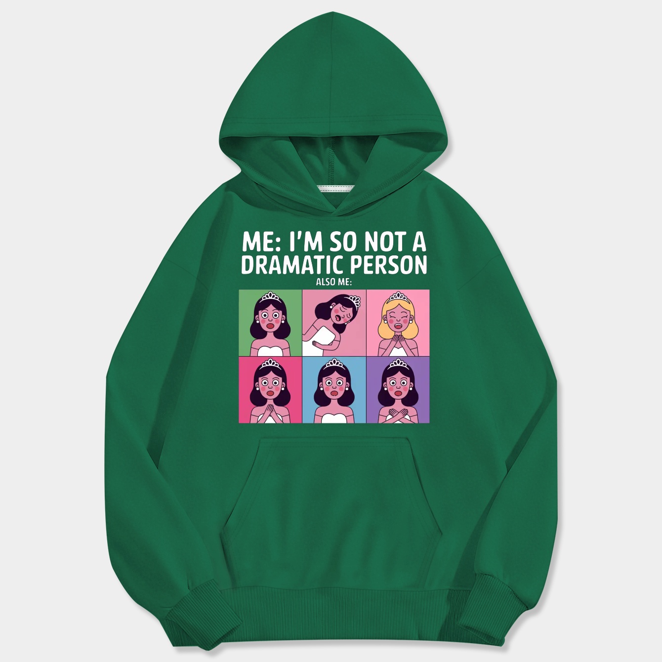 Princess Drama Meme Men's Big & Tall Hoodie