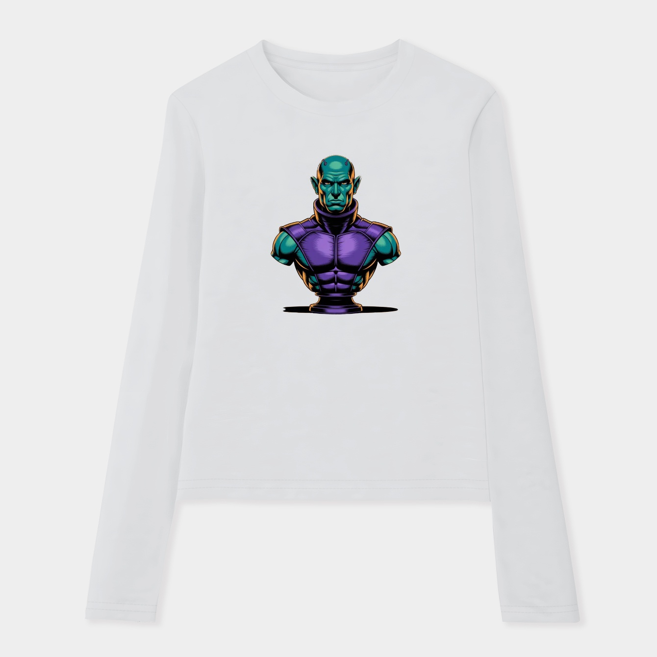 piccolo warrior portrait design Women's Soft Long Sleeve T-Shirt