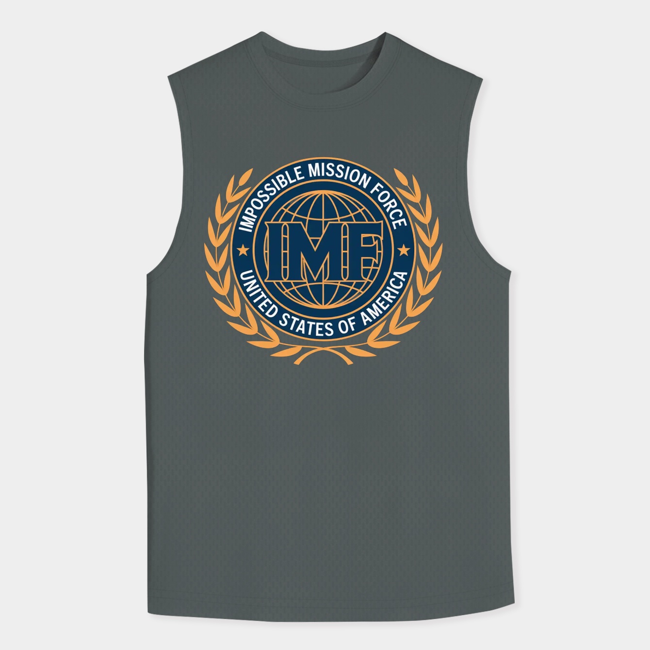 IMF - Impossible Mission Force Blue Men's Big & Tall Tank Top