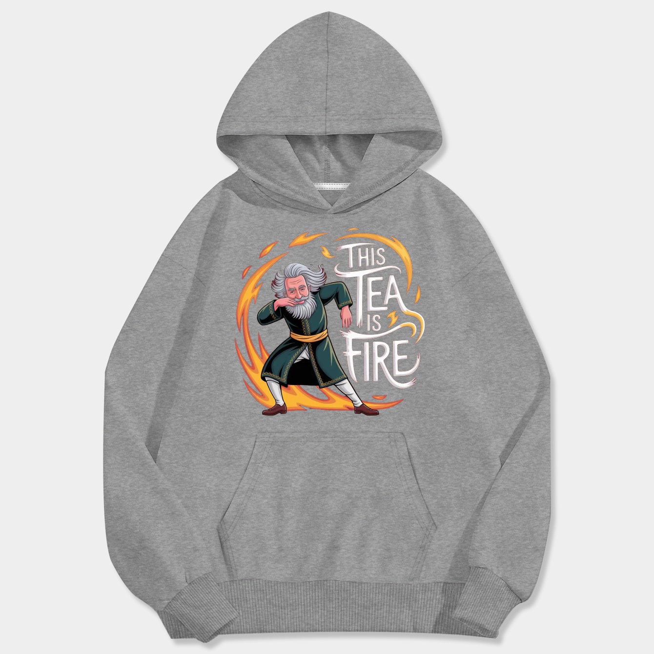 This Tea Is Fire Men's Big & Tall Hoodie