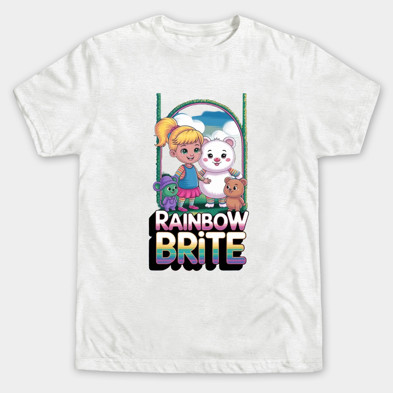 Rainbow Brite helper Men's Big & Tall T-shirt