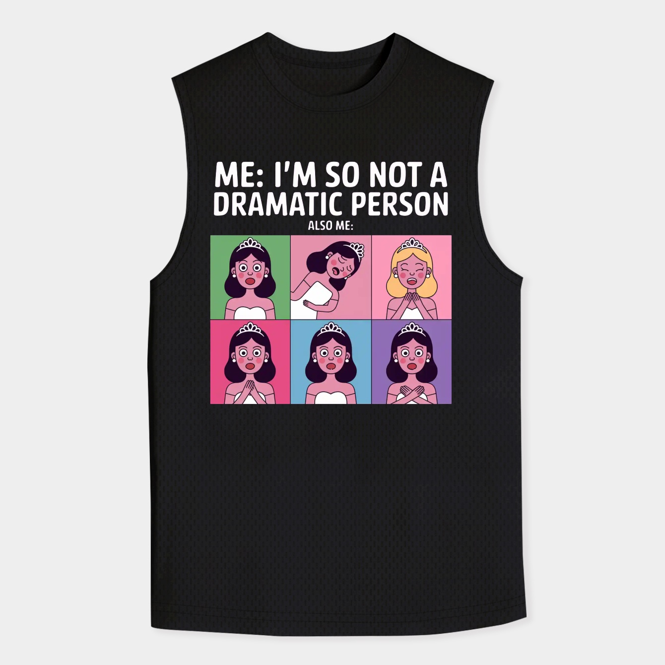 Princess Drama Meme Men's Big & Tall Tank Top