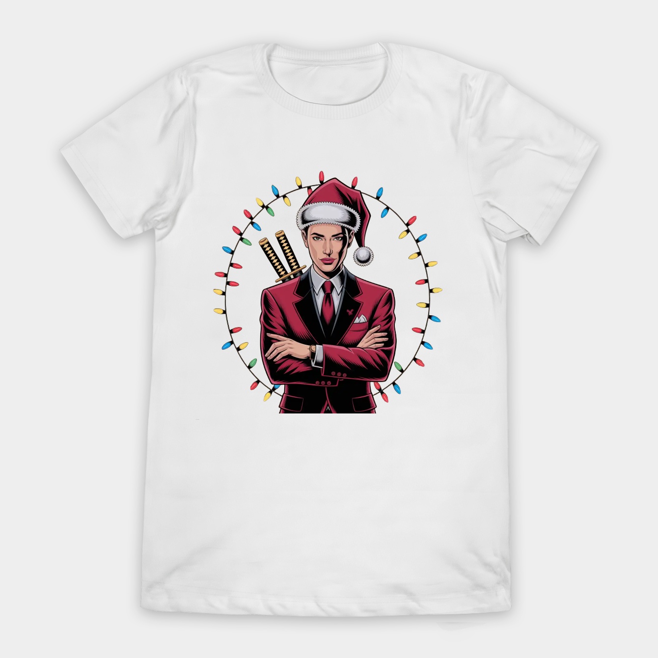 Christmas with Deadpool Women's T-Shirt