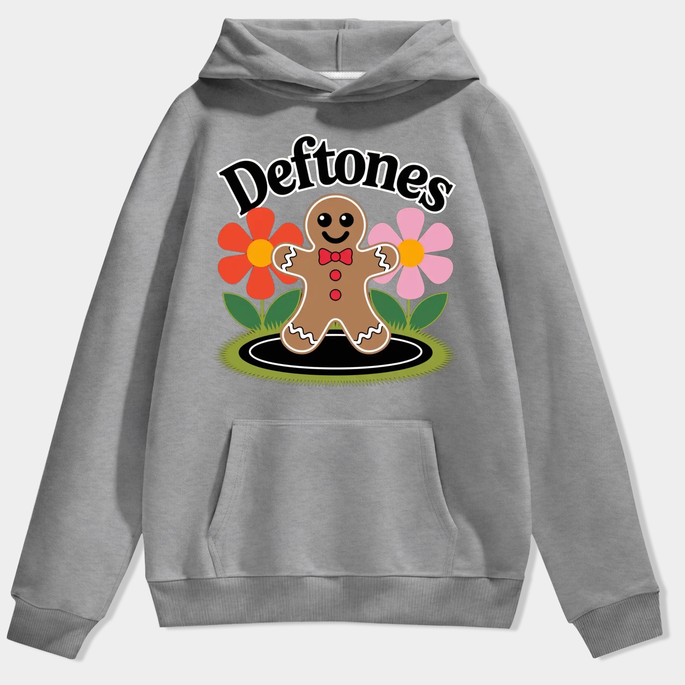 DEFTONES Gingerbread Character Design Men's Hoodie