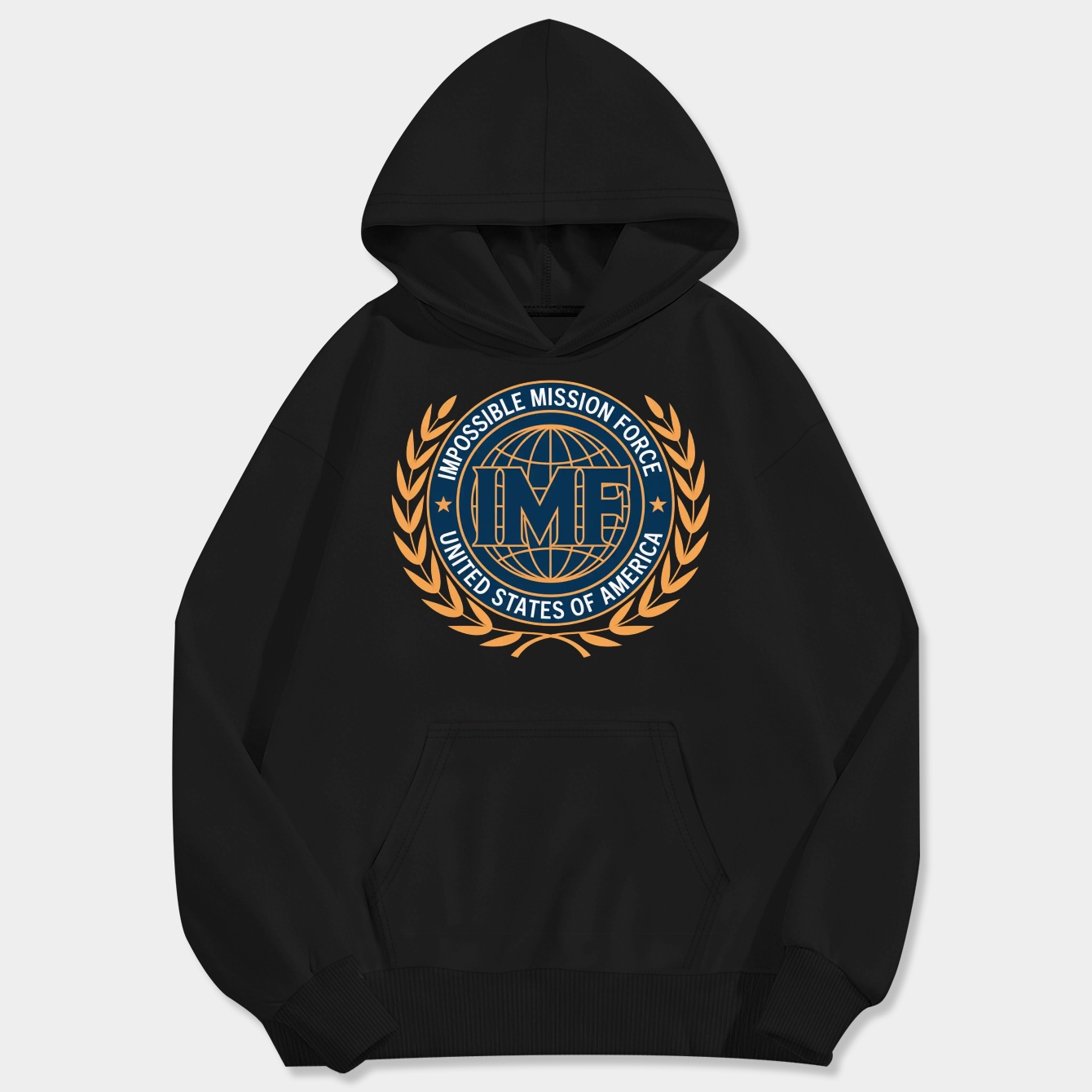 IMF - Impossible Mission Force Blue Men's Big & Tall Hoodie