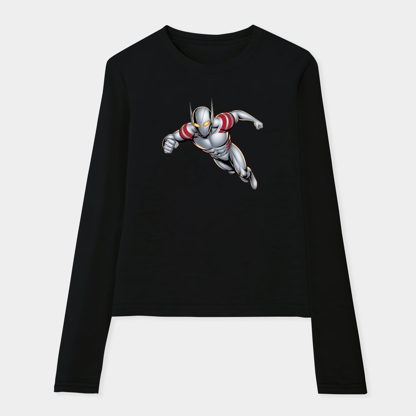 Ultraman Heroic Flying Pose Women's Soft Long Sleeve T-Shirt