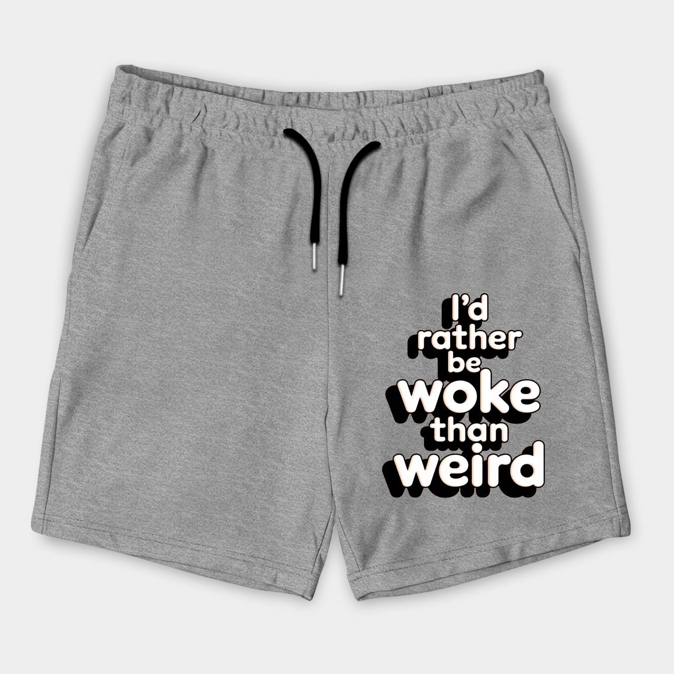 i'd rather be woke than weird Men's Shorts