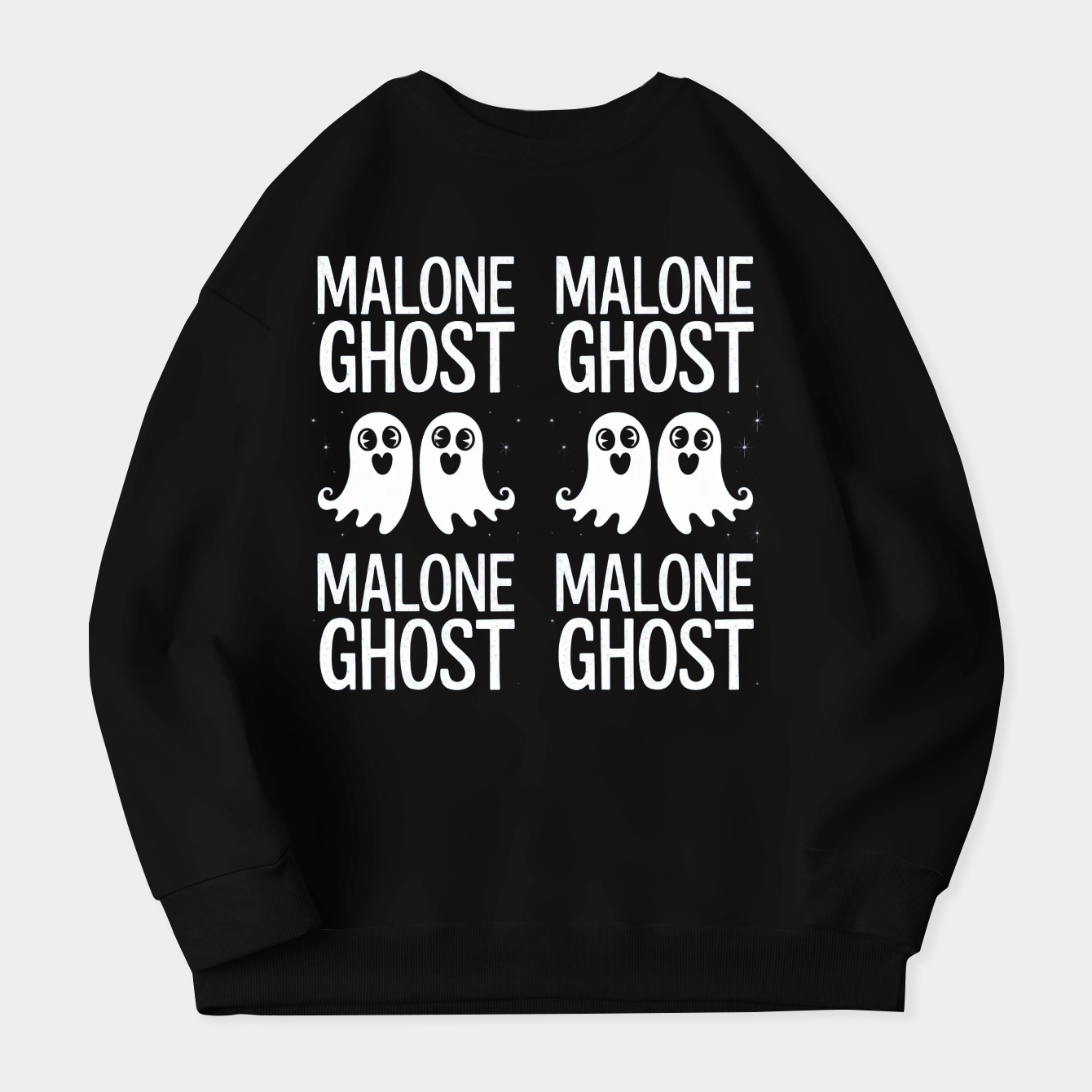 ghost malone spooky funny Women's Crewneck Sweatshirt