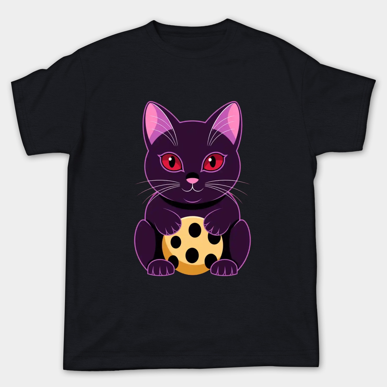 Small lucky cat charm design Women's Plus Size T-shirt