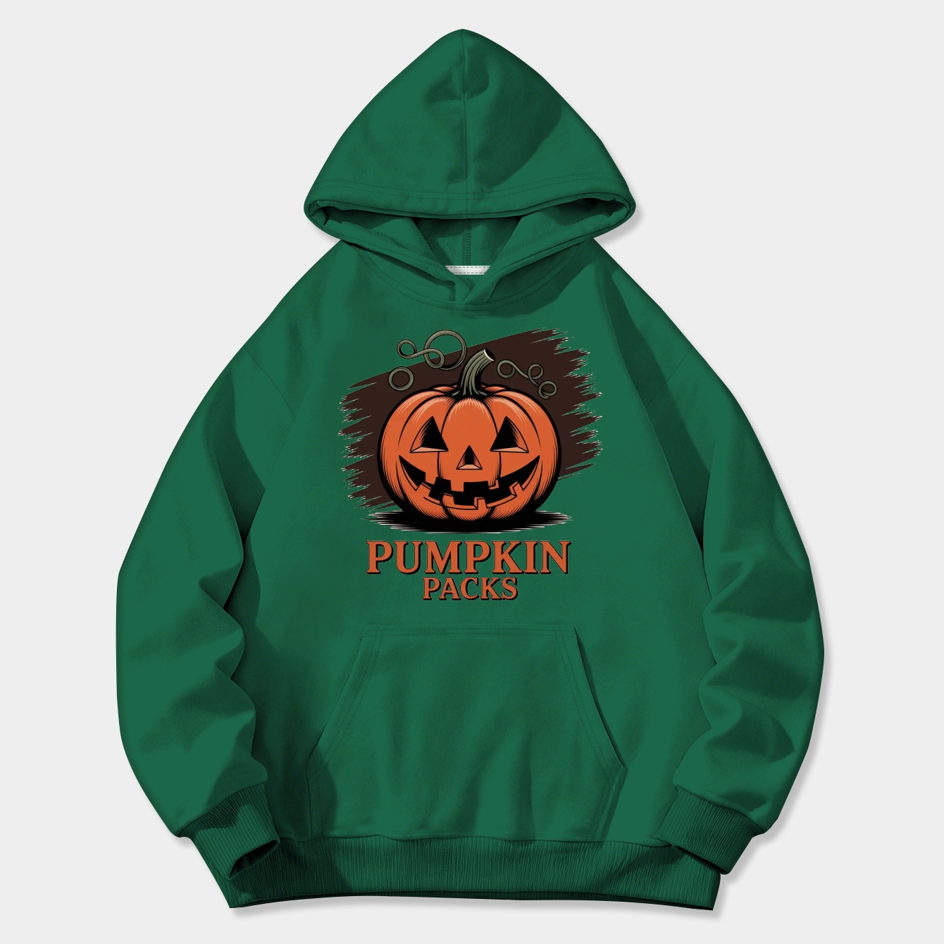 Vintage Pumpkin Patch Badge Women's Plus Size Hoodie