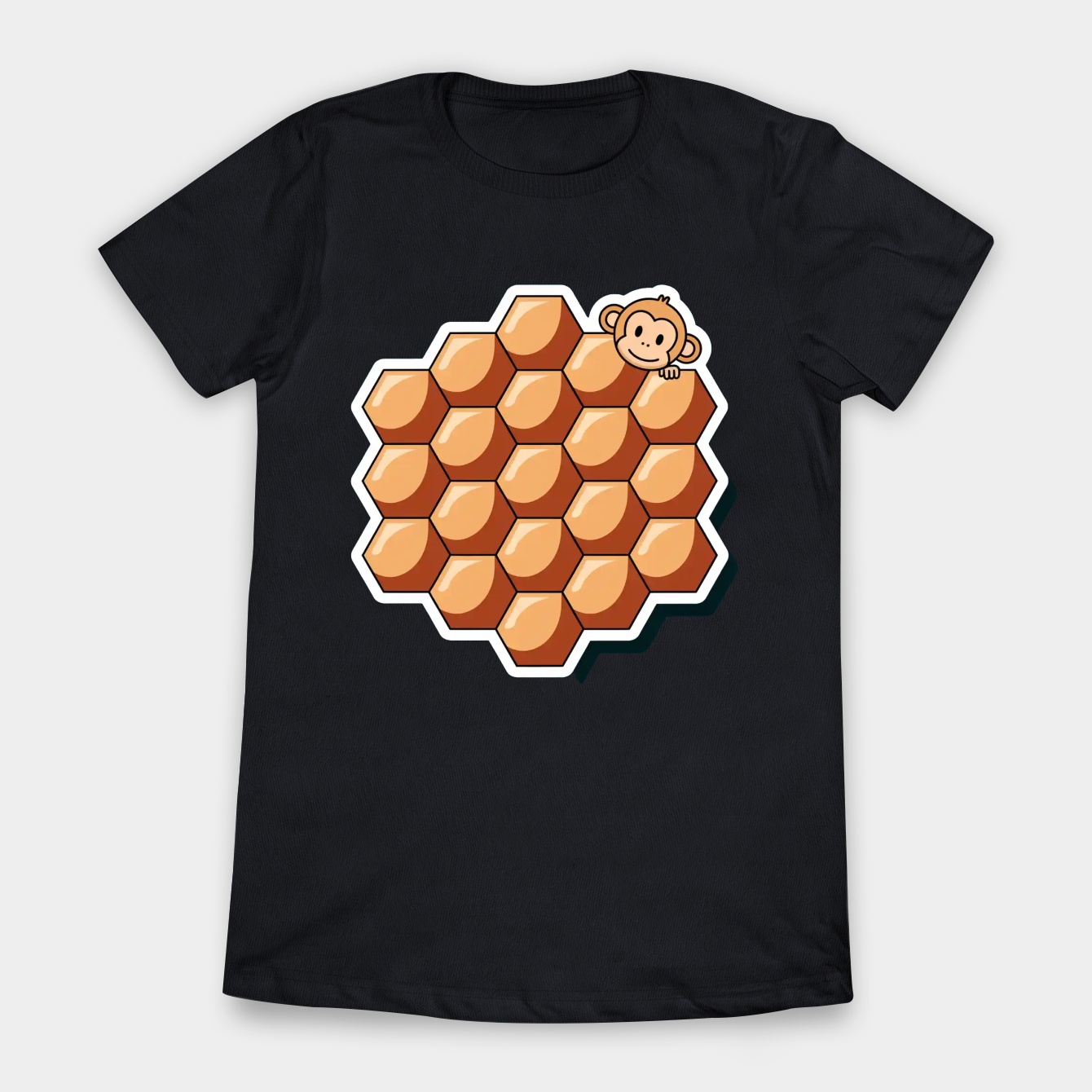 Monkey Egg Puffs Waffles Bambu Women's T-Shirt