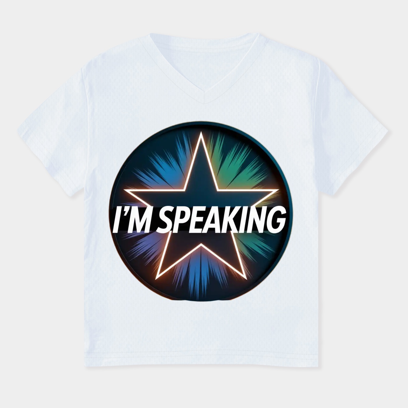I'm Speaking Bold Statement Women's Plus Size V-Neck T-Shirt