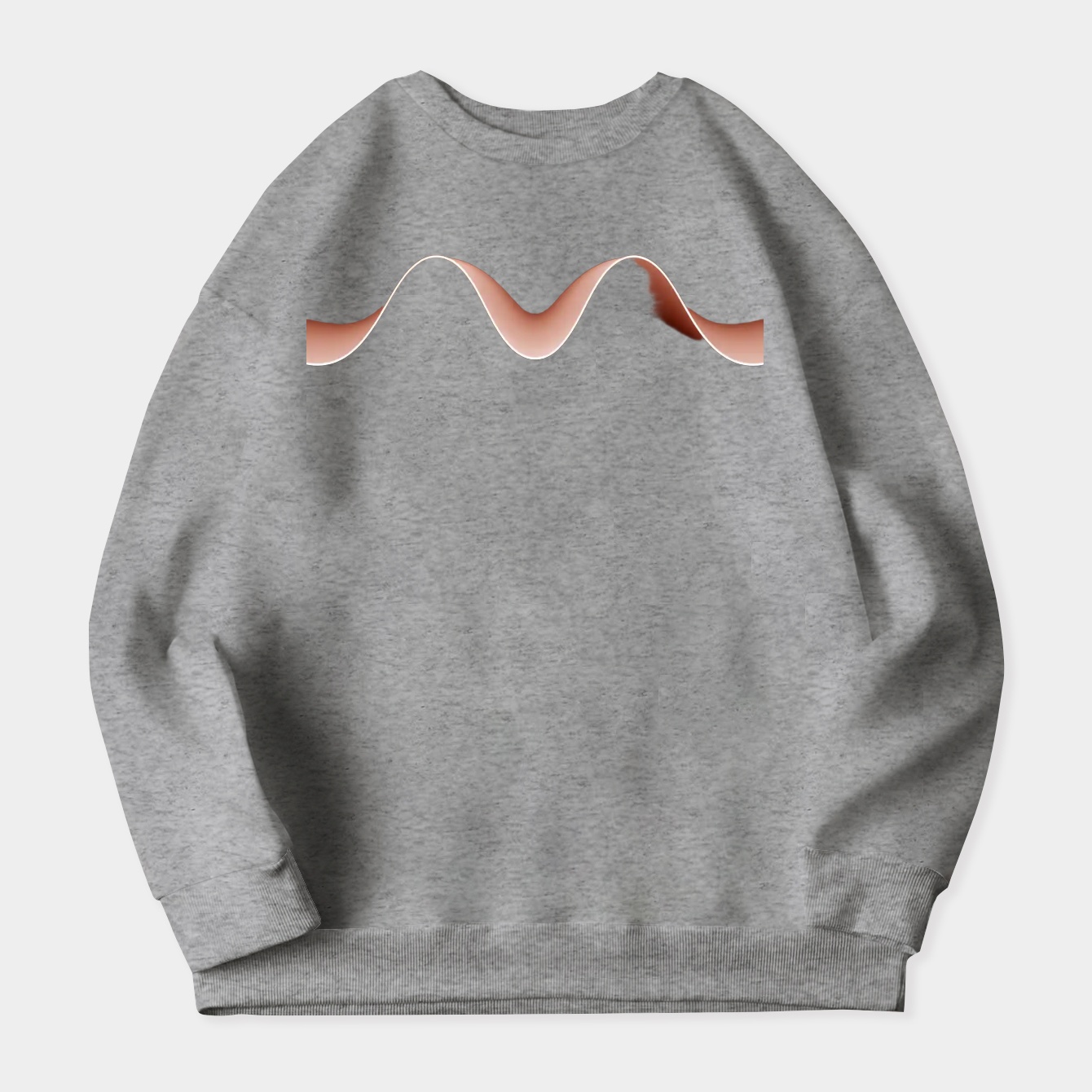 Waves White Women's Plus Size Sweatshirt