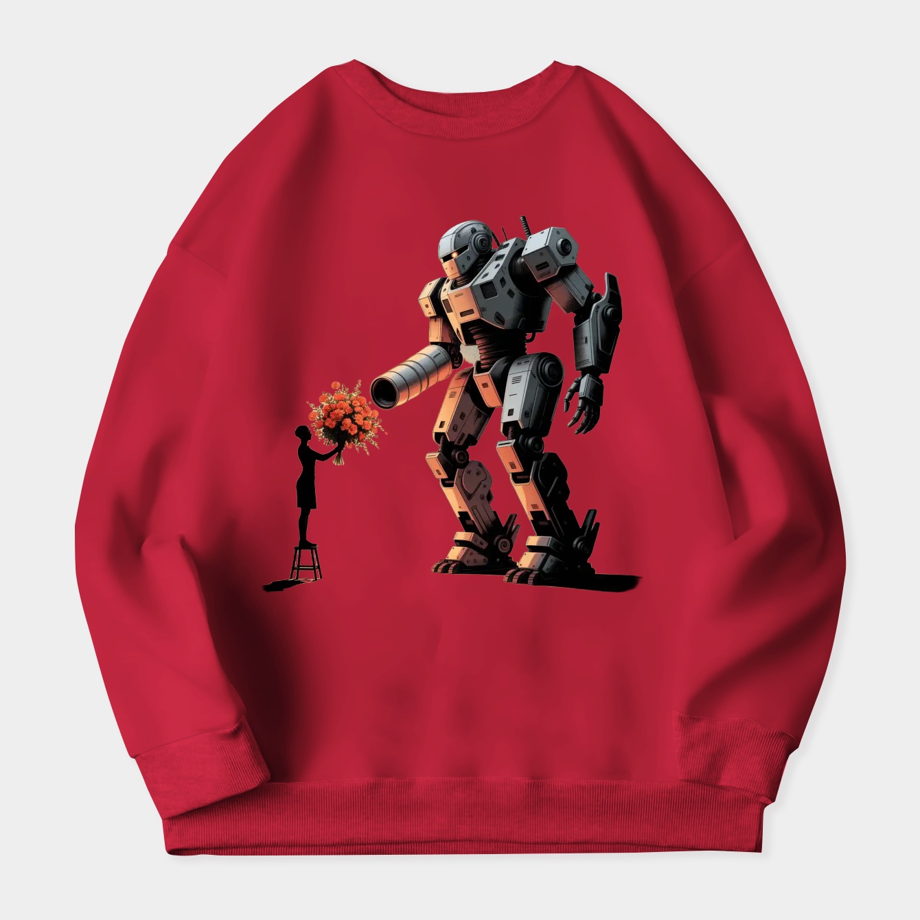 TF - Peace Through Botany White Women's Plus Size Sweatshirt