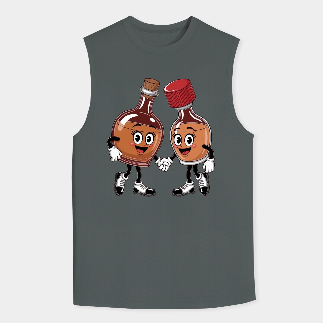 Bottle Cappy Friends Men's Big & Tall Tank Top