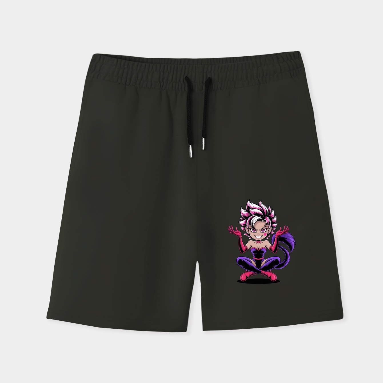 Smug Angel Character Pose Men's Quick-Dry Athletic Shorts