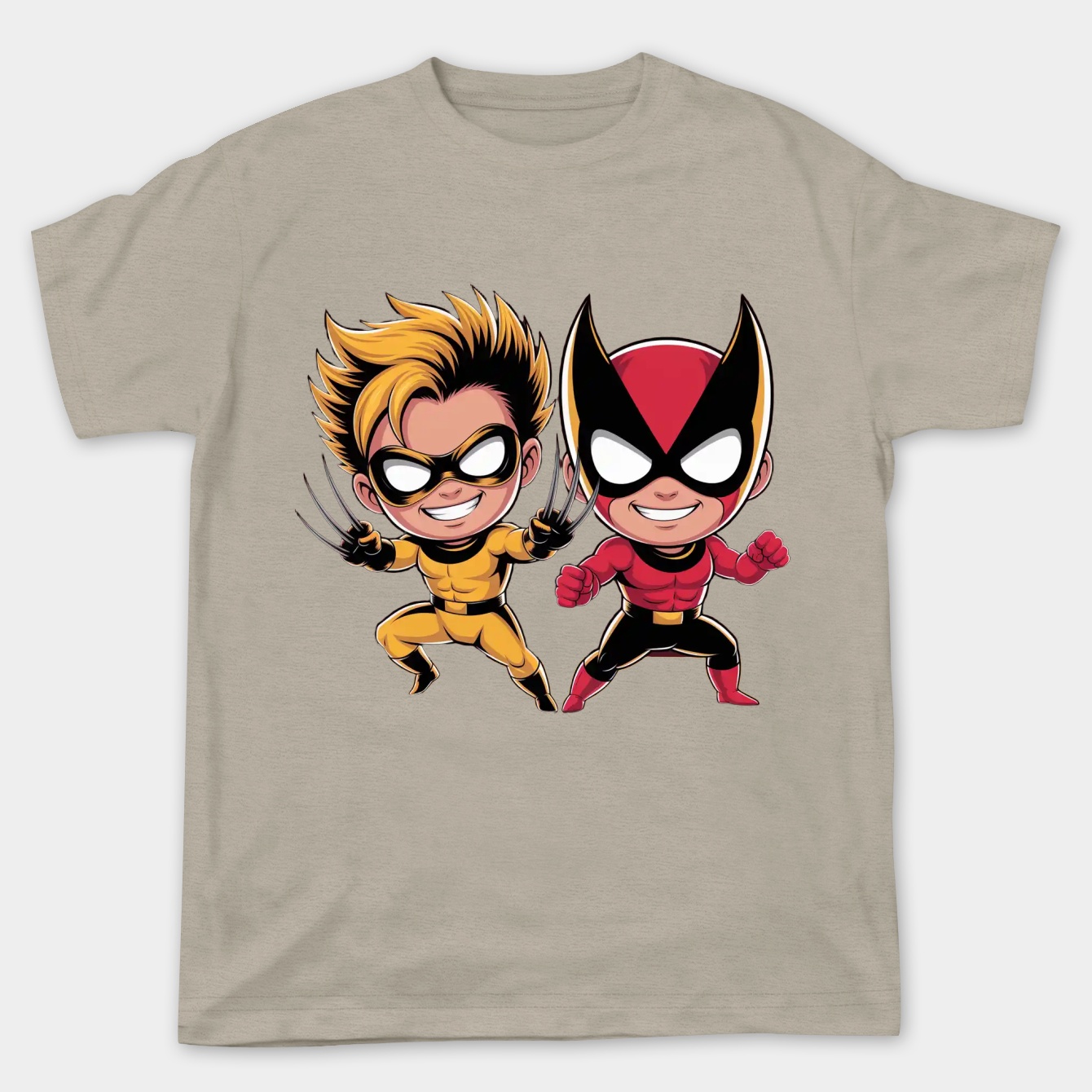Deadpool and Wolverline cartoon Women's Plus Size T-shirt