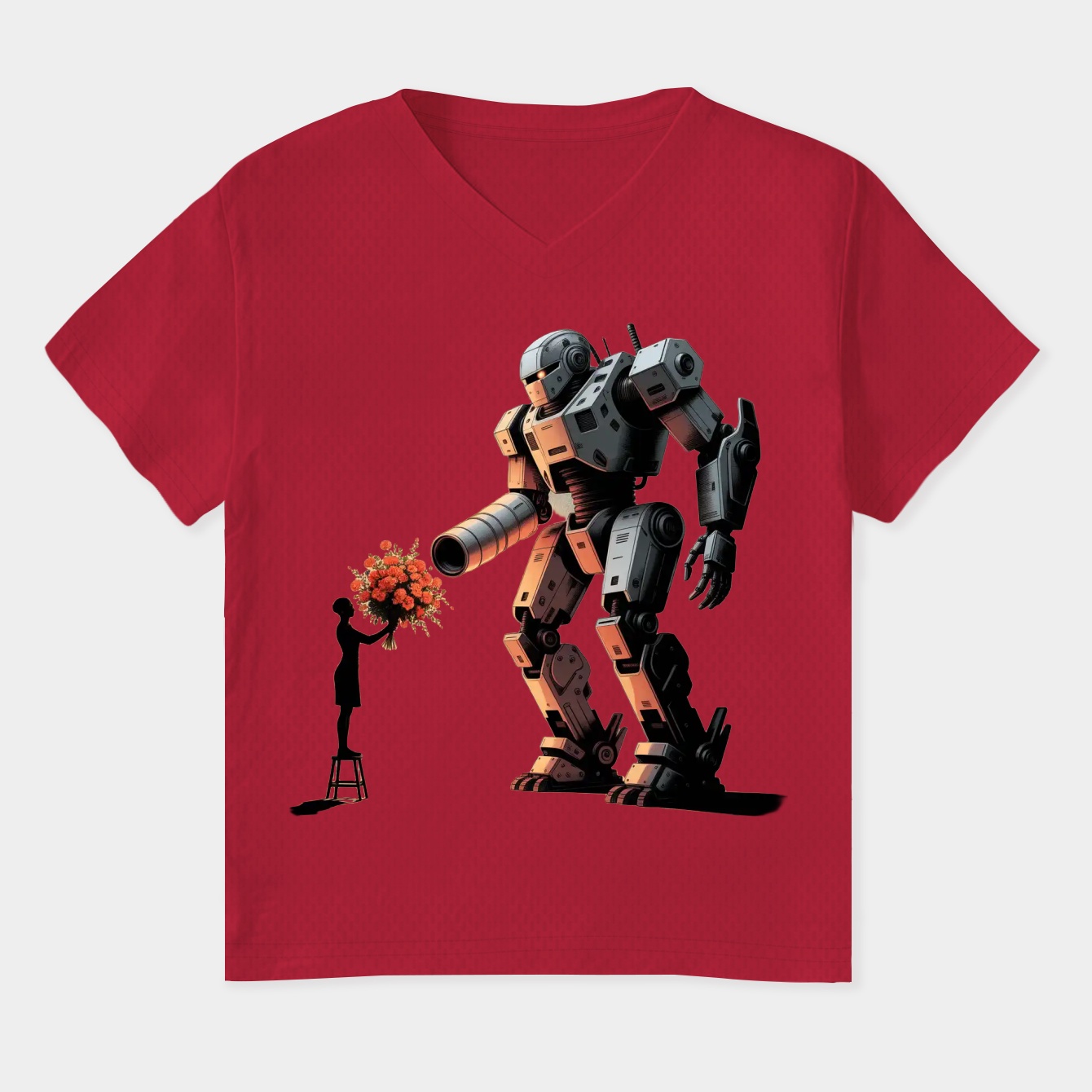 TF - Peace Through Botany White Women's Plus Size V-Neck T-Shirt