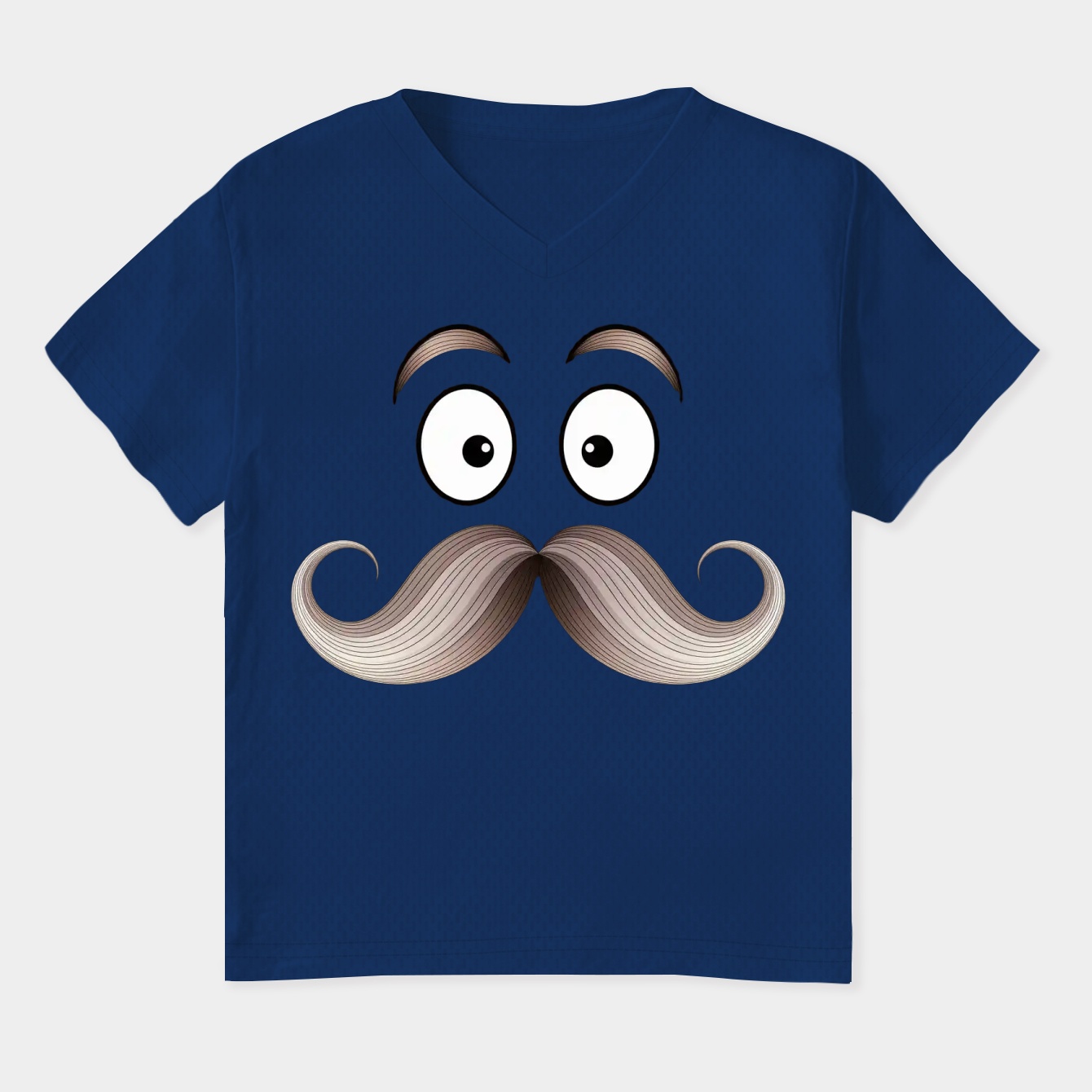 Pops Face Cartoon Expression Women's Plus Size V-Neck T-Shirt