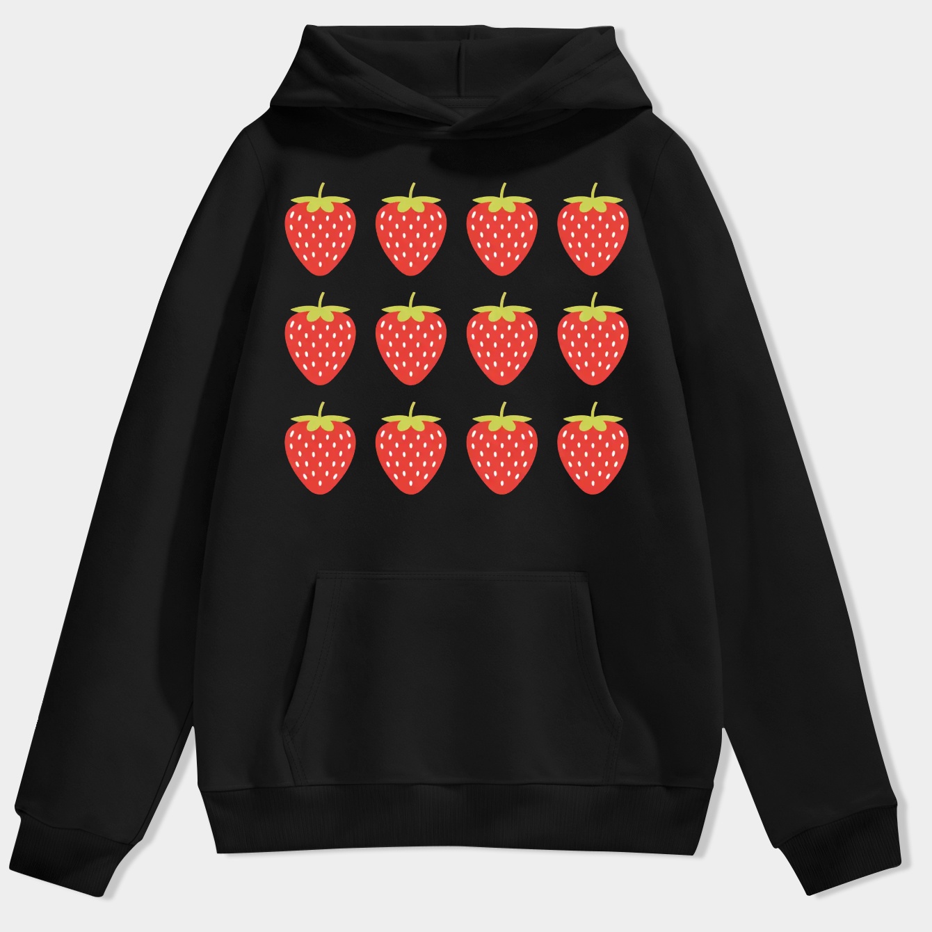 Strawberry Pattern Design Men's Hoodie