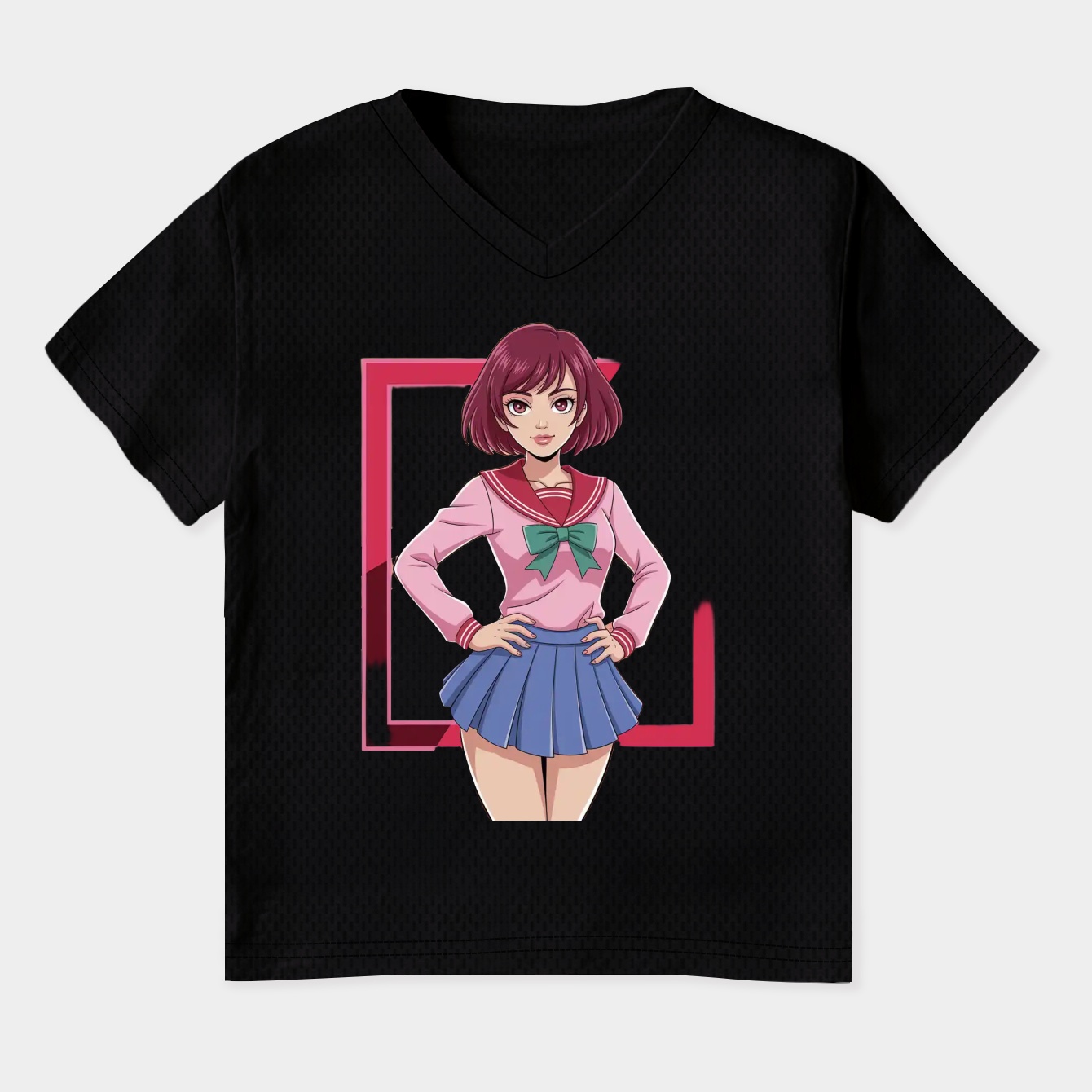 Momo Rect III Graphic Women's Plus Size V-Neck T-Shirt