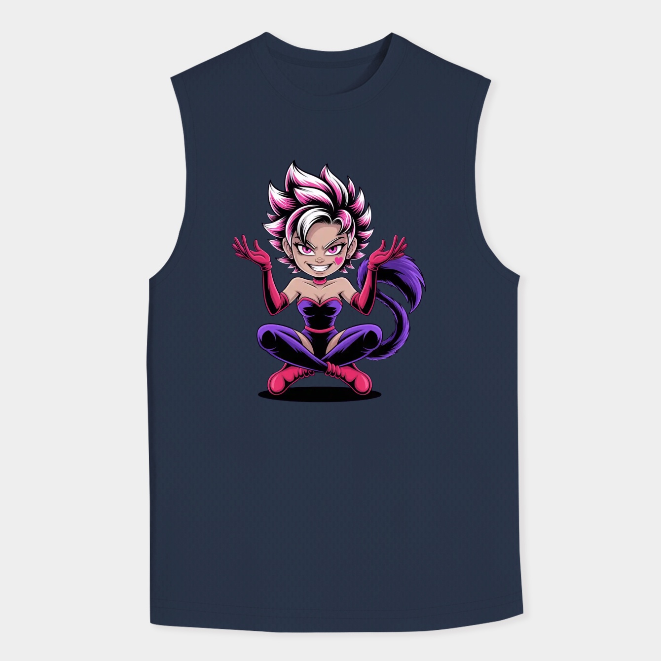 Smug Angel Character Pose Men's Tank Top