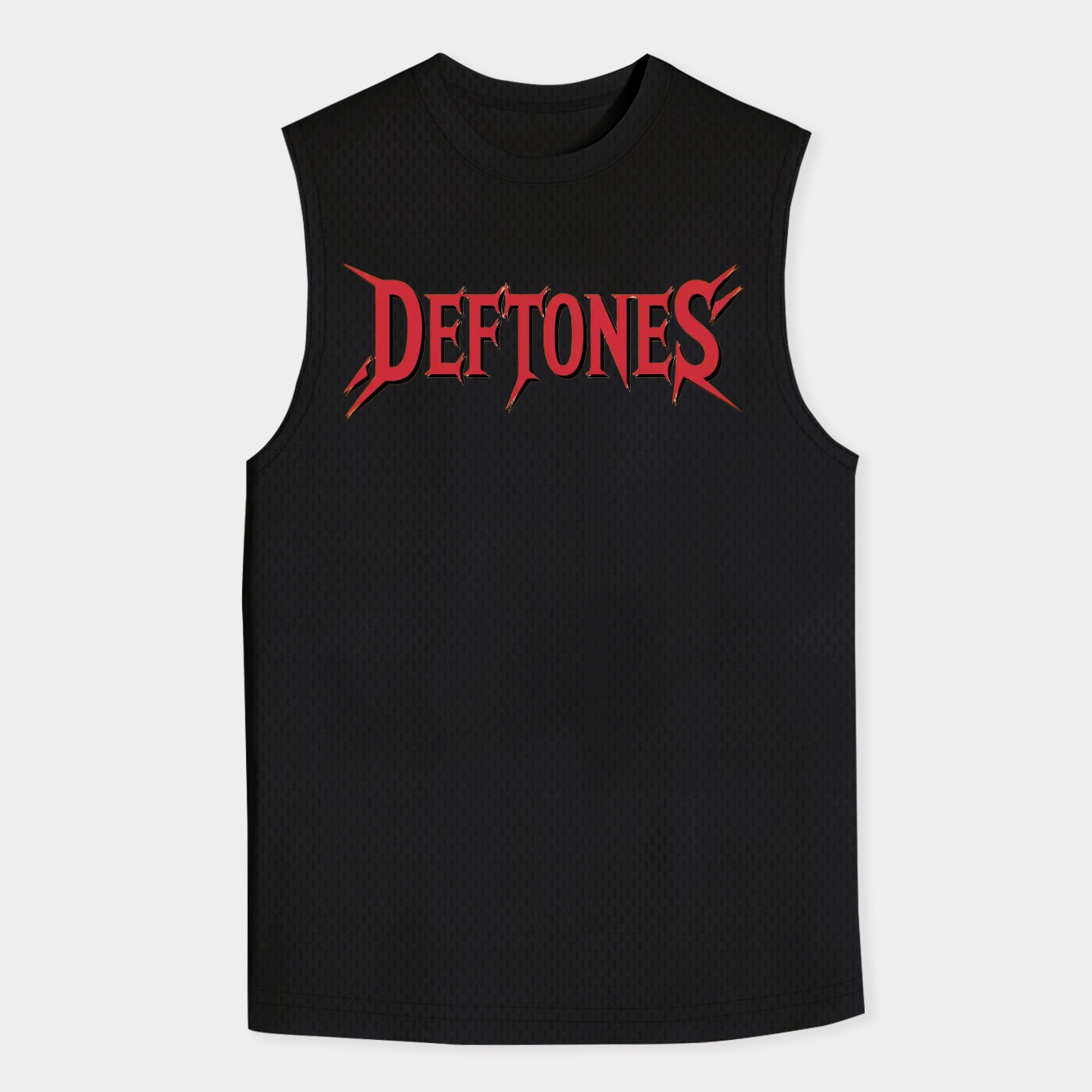 deftones stylized red text Men's Tank Top