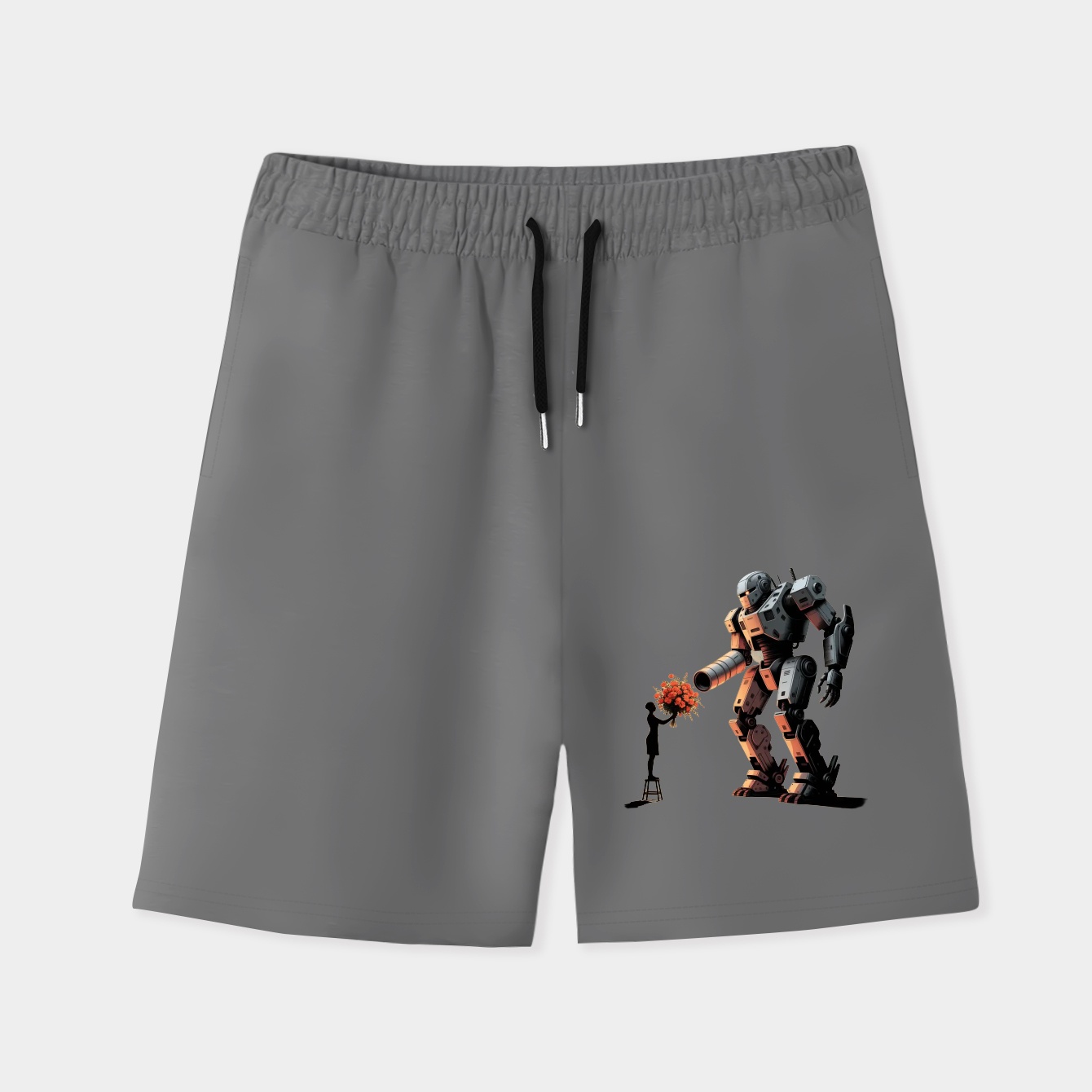 TF - Peace Through Botany White Men's Quick-Dry Athletic Shorts