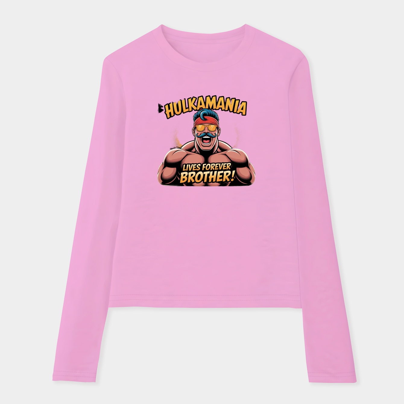 Hulkamania Vintage Lives Forever Women's Soft Long Sleeve T-Shirt