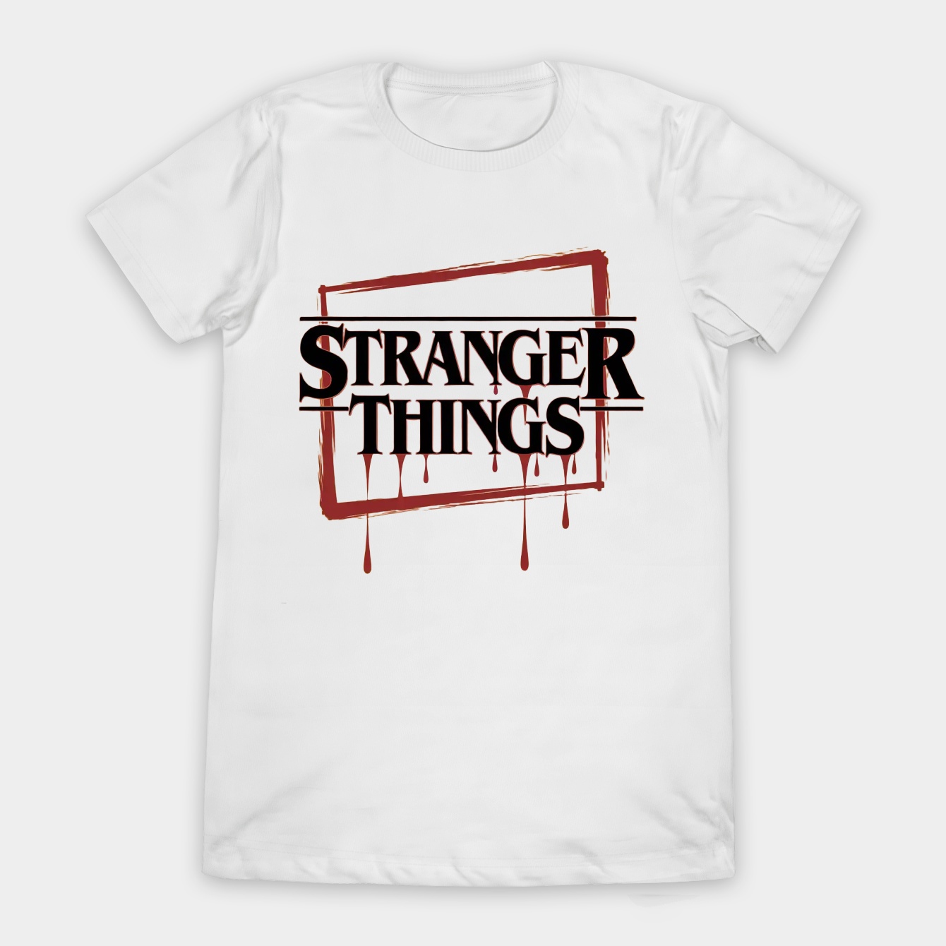 Stranger Things 4 Dripping Red Logo Women's T-Shirt