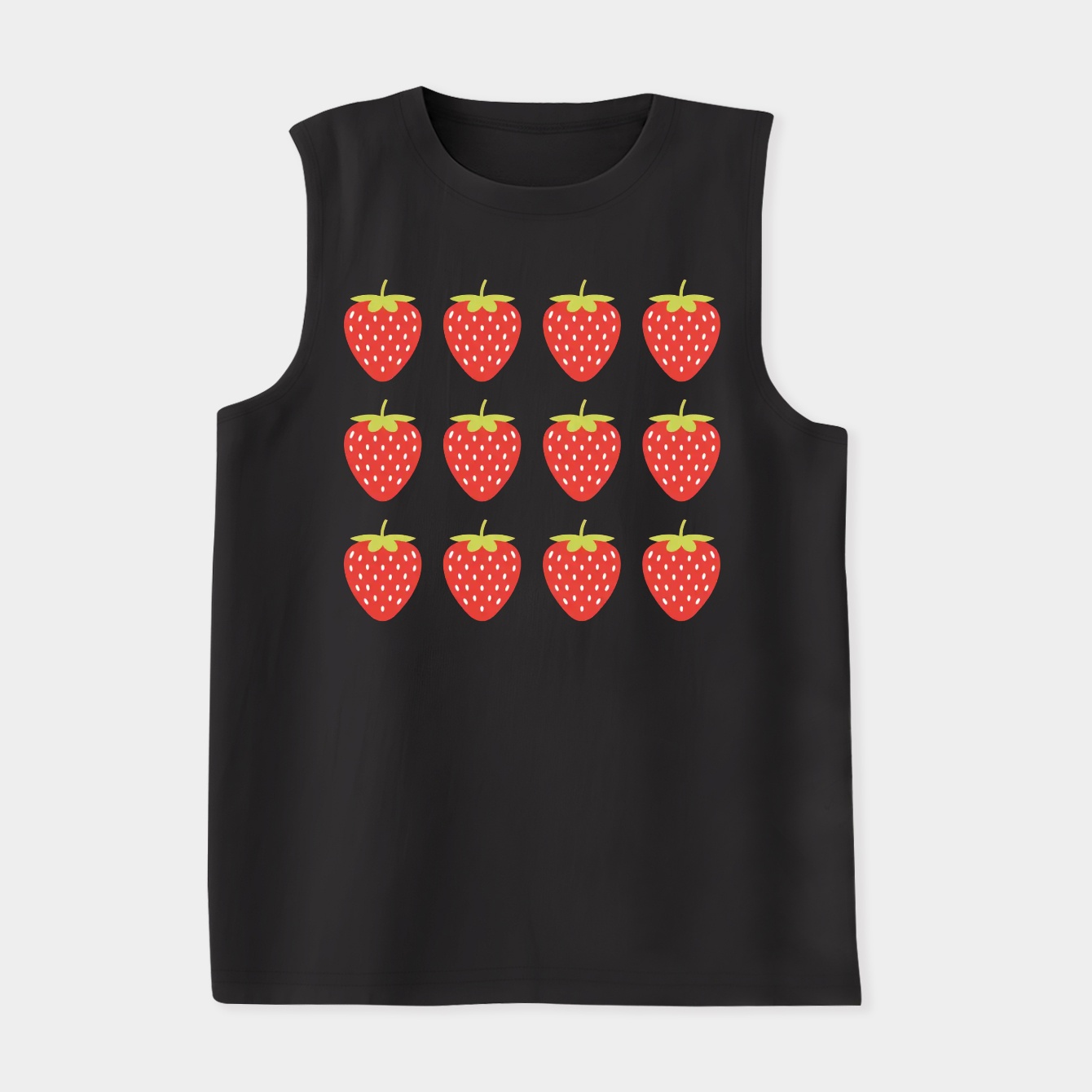 Strawberry Pattern Design Women's Soft Tank Top