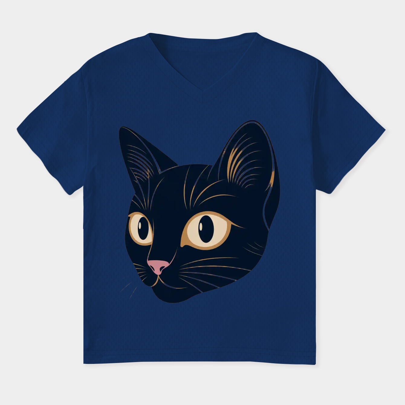 Retro Anime Chiko Cat Women's Plus Size V-Neck T-Shirt
