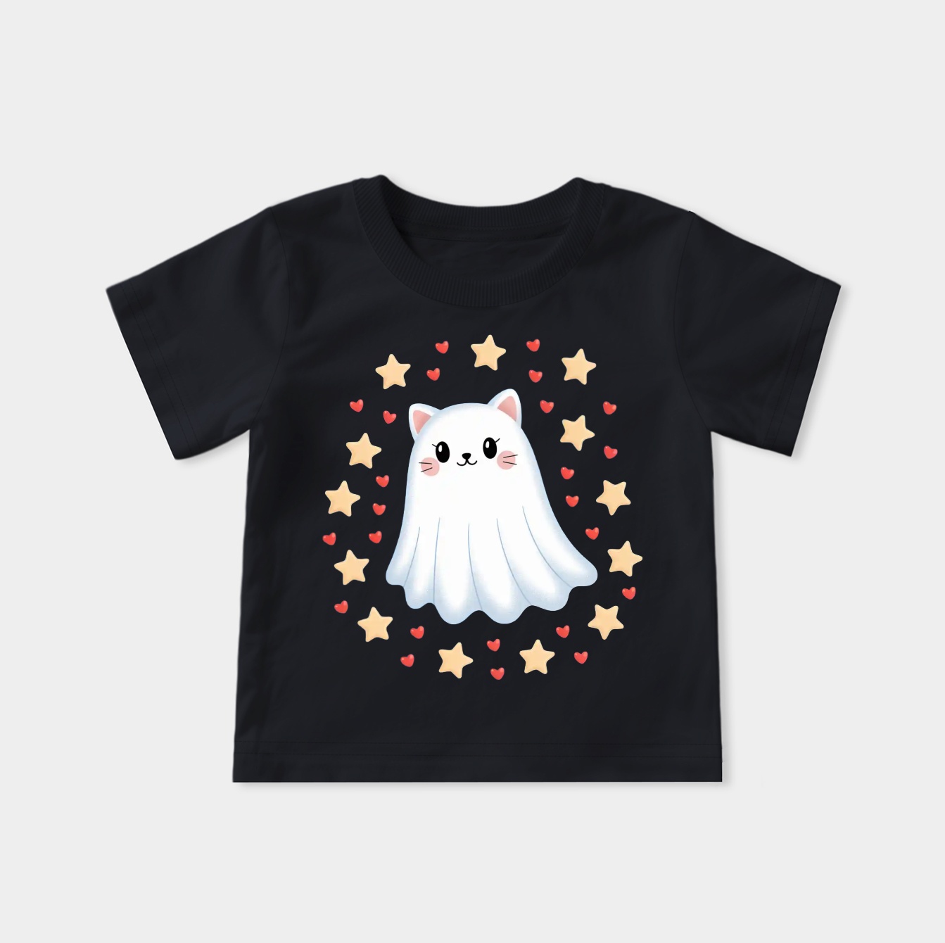 Ghost Cat Under Starry Night Youth Classic T-Shirt