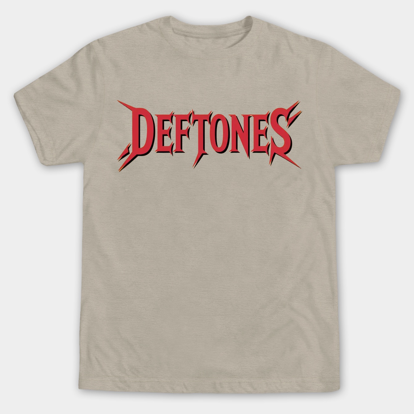 deftones stylized red text Men's Big & Tall T-shirt