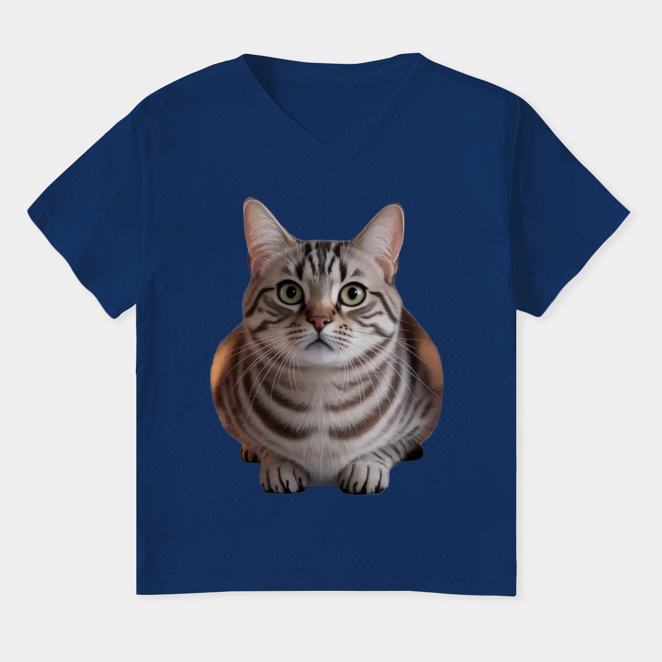 Bella the Curious Cat Women's Plus Size V-Neck T-Shirt