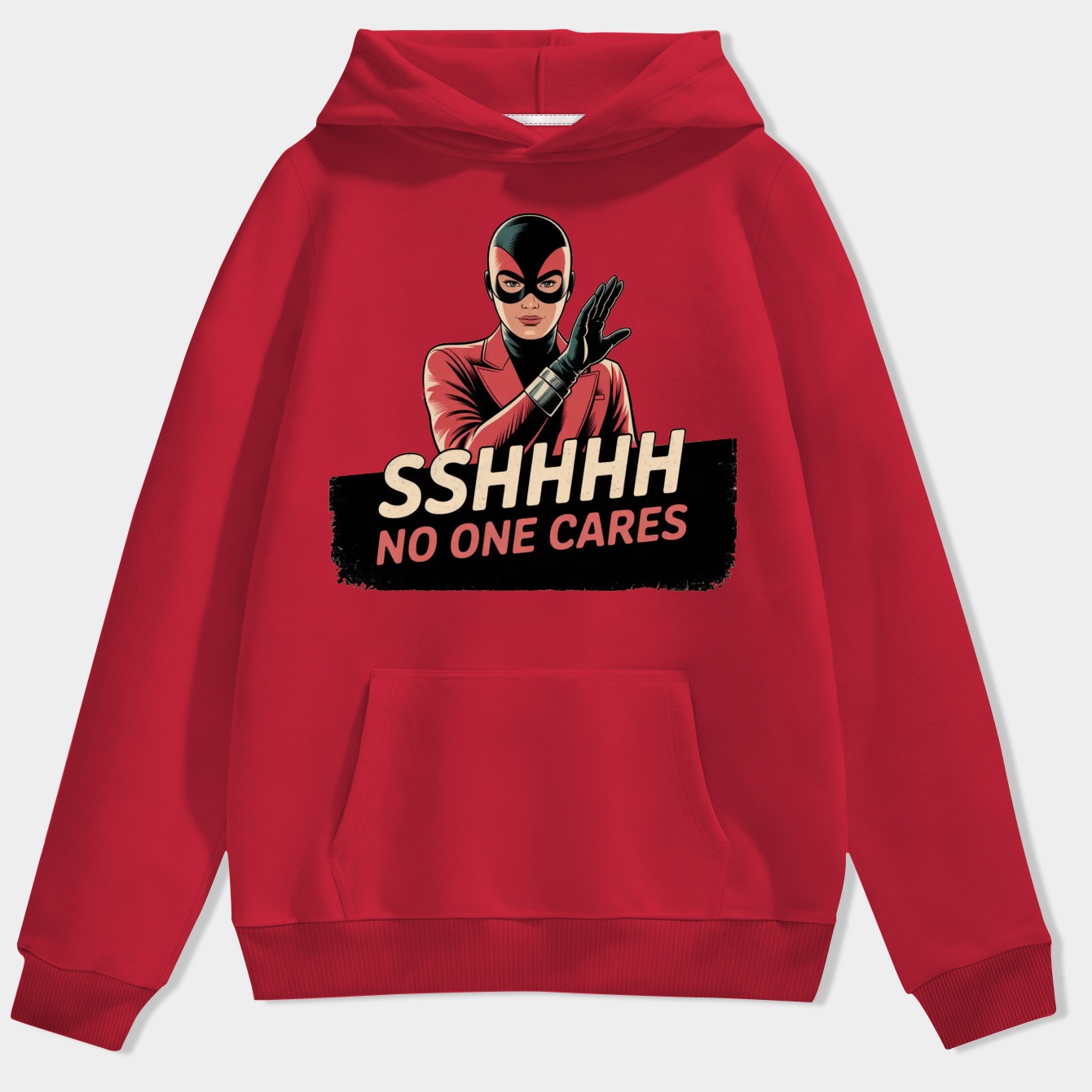 Deadpool No One Cares Men's Hoodie