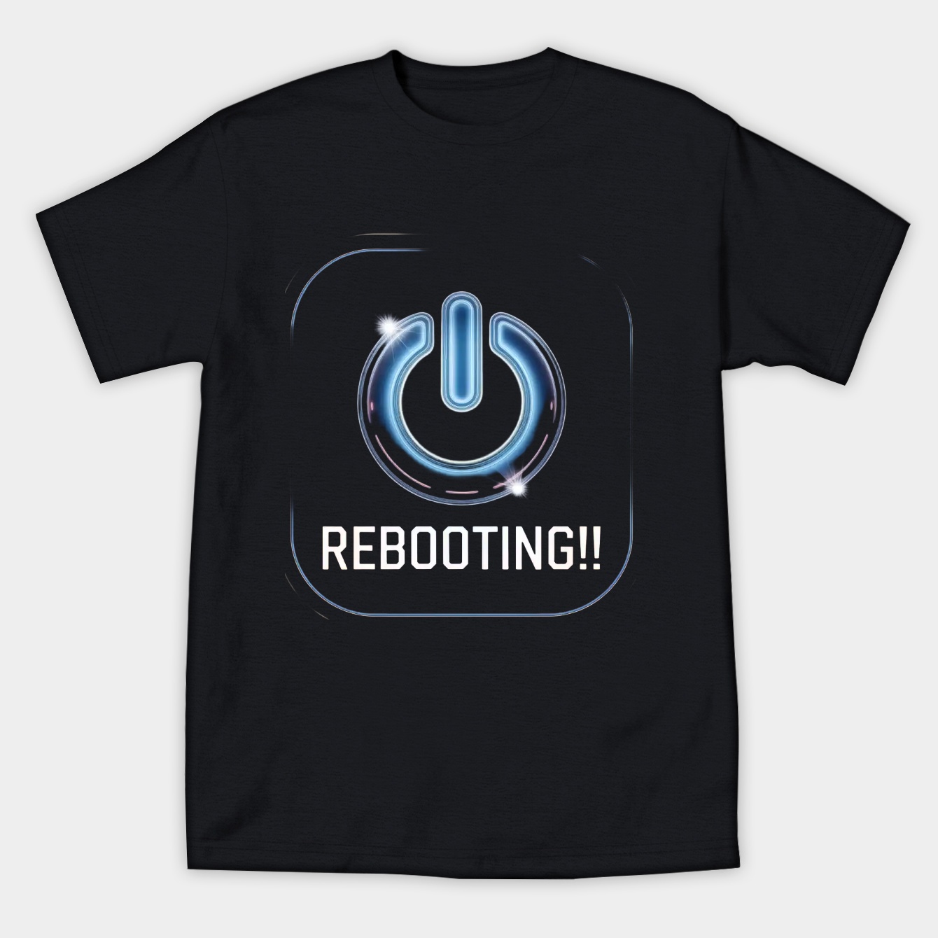 Rebooting Power Symbol Graphic Women's Athletic Performance T-Shirt