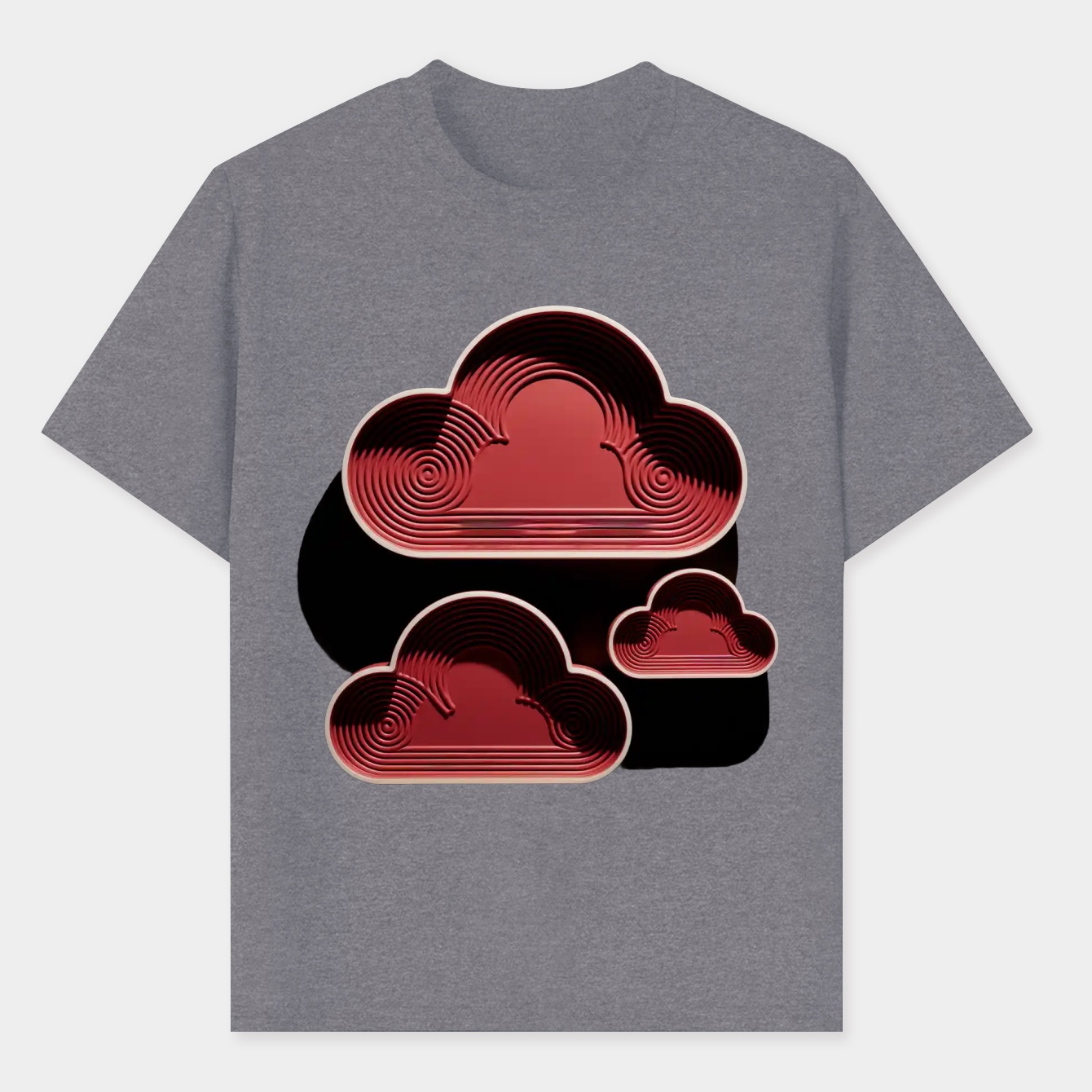 akatsuki red cloud pattern Men's T-Shirt