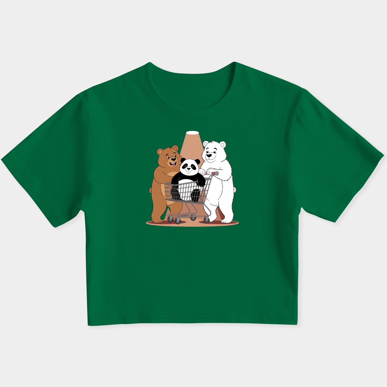 We Bare Bears Women's Slim Fit Baby Tee