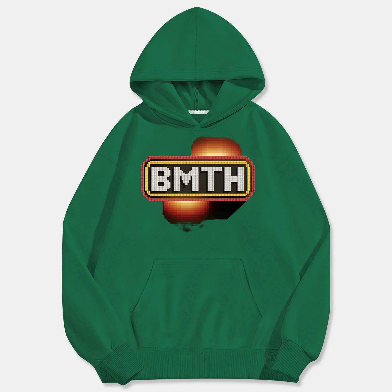 Bmth Pixel Block Letters Men's Big & Tall Hoodie