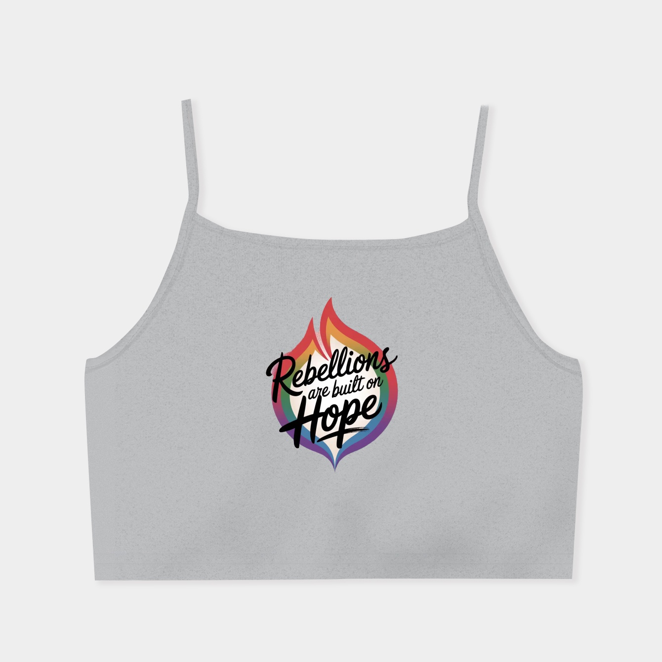 Space Rebel Pride Women's  Spaghetti Strap Tank Top