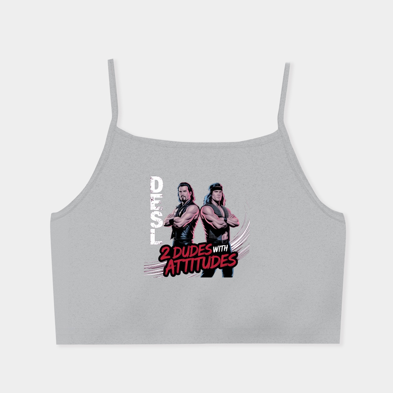 Shawn Michaels & Diesel 2 Dudes With Attitudes Women's  Spaghetti Strap Tank Top