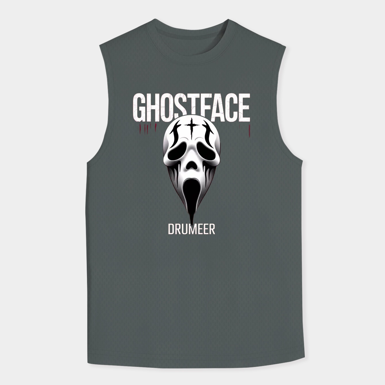 Ghostface Drummer Men's Big & Tall Tank Top