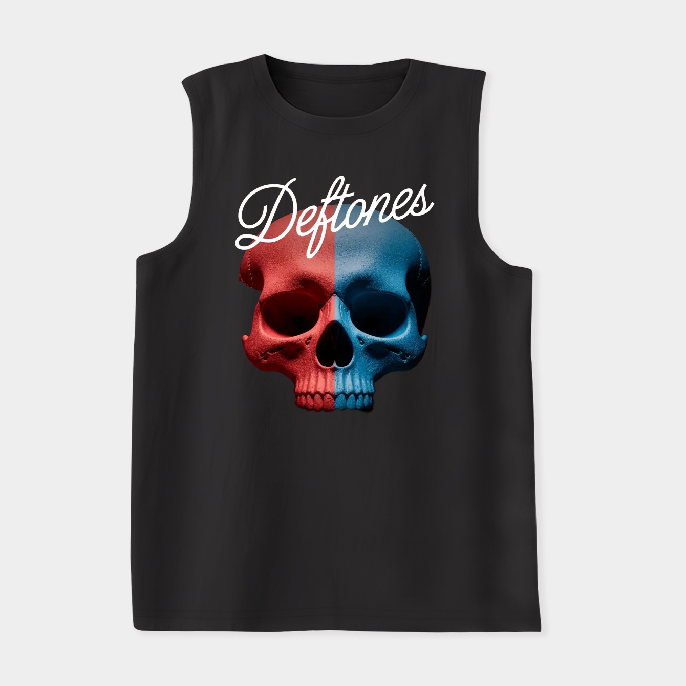 Deftones Minerva Split Skull Women's Soft Tank Top