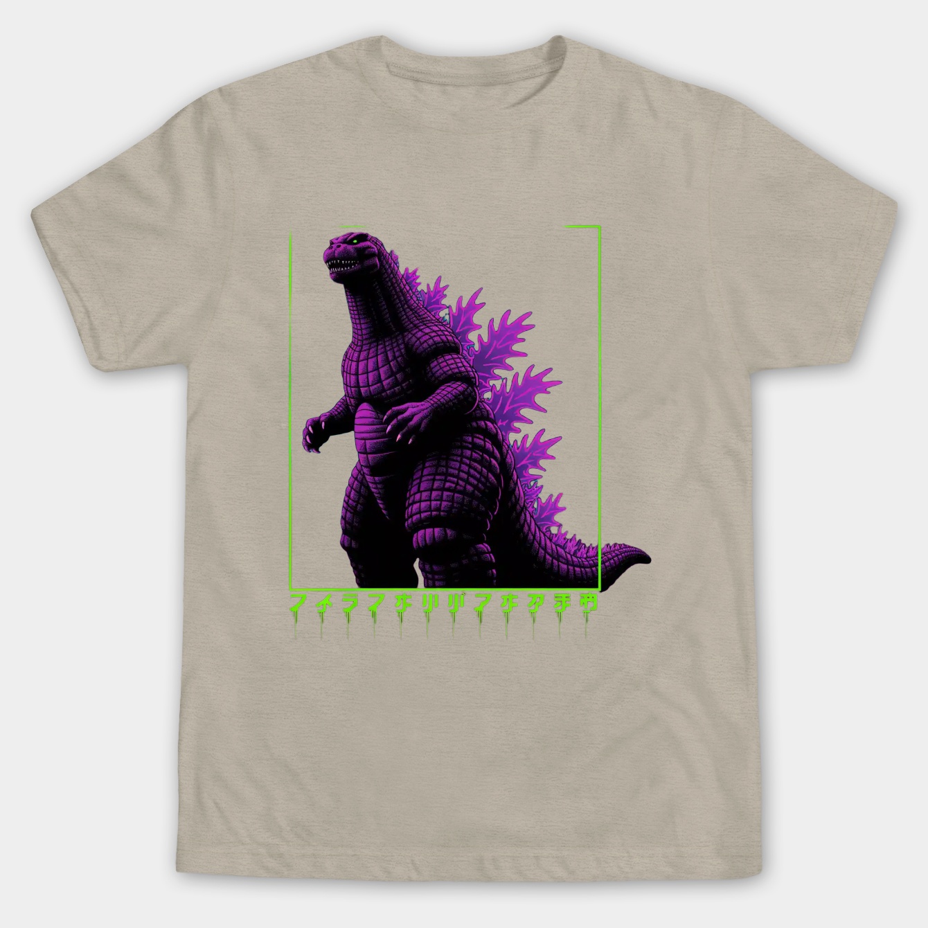 Ghost X Ghost Godzilla Portrait Men's Big & Tall T-shirt