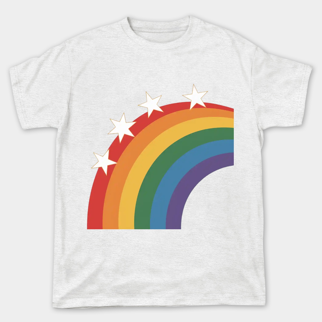 Pride Star Rainbow Women's Plus Size T-shirt